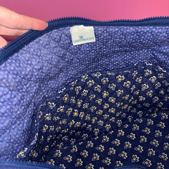 Vera Bradley Navy Floral Tote - Picture 7 of 11